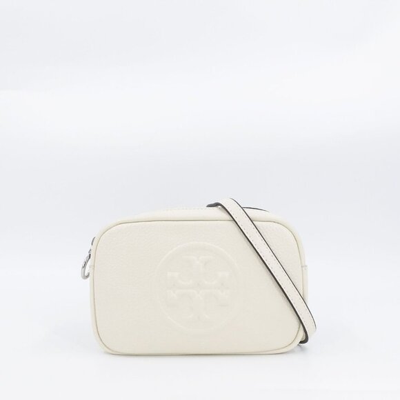 Tory Burch Perry Bombé Mini Bag White Cream OS - Picture 14 of 14